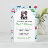 Invitation Thème Jouet spécial Anniversaire de enfant (Debout devant)