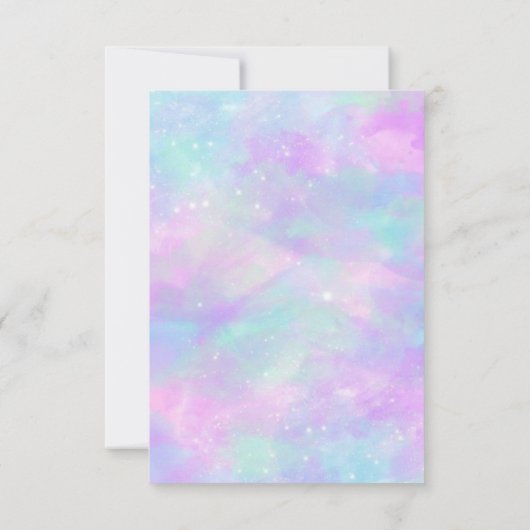 Invitation Thème Licorne (Dos)