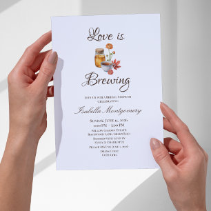 Invitation Thème Love Is Brewing