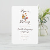 Invitation Thème Love Is Brewing (Debout devant)