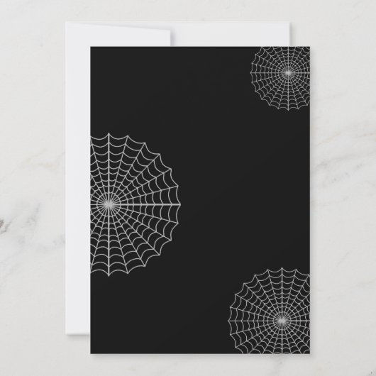 Invitation Thème Maison hantée, Salle d'évasion, Fête d'Hallo (Dos)