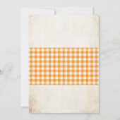 Invitation thème marché de légumes fermier (Dos)