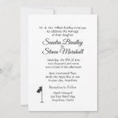 Invitation Thème Mariage de golf (Devant)