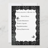 Invitation Thème Mariage gothique RSVP (Devant)