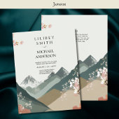 Invitation Thème Mariage scandinave Japandi Tons Terre