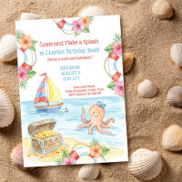 Thème Marin Tropical Océan Anniversaire Enfants
