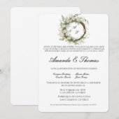 Invitation Thème minimaliste élégant mariage espagnol (Devant / Derrière)