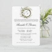 Invitation Thème minimaliste élégant mariage espagnol (Debout devant)