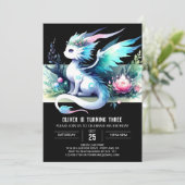 Invitation Thème Moderne Dragon Anniversaire (Debout devant)