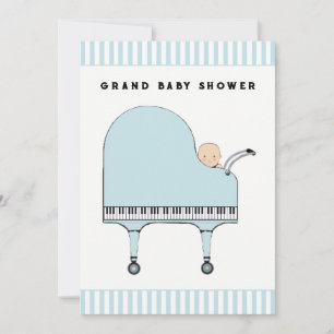 Invitation Thème Musique baby shower