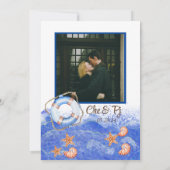 Invitation Thème Nautical Beach Wedding (Dos)