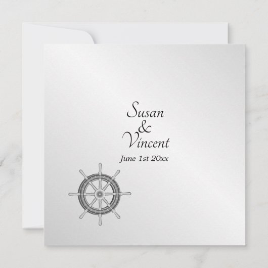 Invitation Thème nautique (Dos)