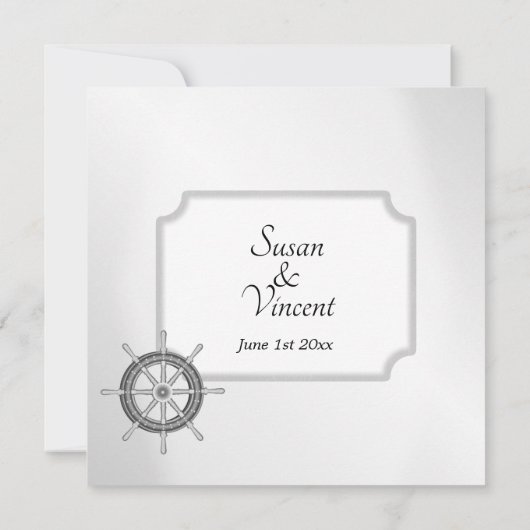 Invitation Thème nautique (Dos)