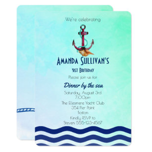 Invitations Faire Part Cartes Theme Marin Zazzle Be