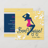 Invitation thème nautique de la silhouette 311-Bombshell (Devant / Derrière)