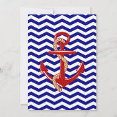 Invitation Thème nautique fête d'anniversaire (Dos)
