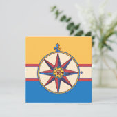 Invitation Thème nautique Rose de la partie de retraite (Debout devant)