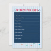 Invitation Thème nautique - Wings for Baby shower Game (Devant)