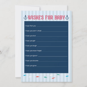 Invitation Thème nautique - Wings for Baby shower Game