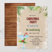 Invitation thème Noël pastel (Devant / Derrière)