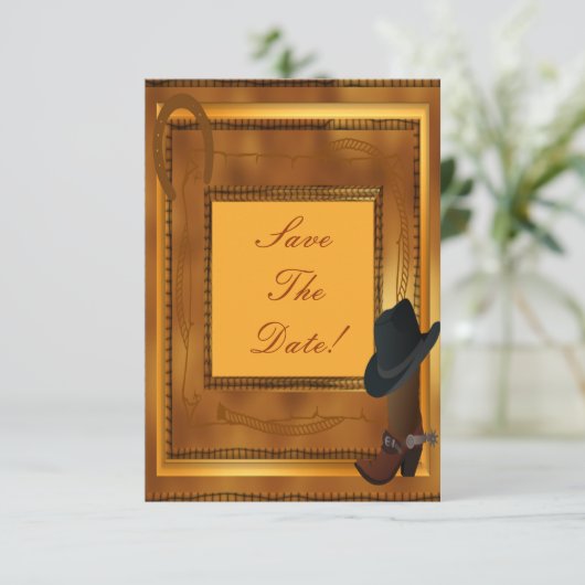 Invitation Thème occidental (Debout devant)