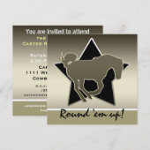 Invitation Thème occidental, Série d'invitations autour d'eux (Devant / Derrière)