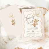 Invitation Thème Ours Nous Pouvons Attendre Baby shower