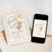 Invitation Thème Ours Nous Pouvons Attendre Baby shower