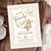 Invitation Thème Ours Nous Pouvons Attendre Baby shower