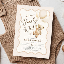 Thème Ours Nous Pouvons Attendre Baby shower