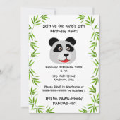 Invitation Thème Panda Mignon (Devant)