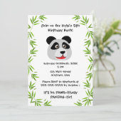 Invitation Thème Panda Mignon (Debout devant)