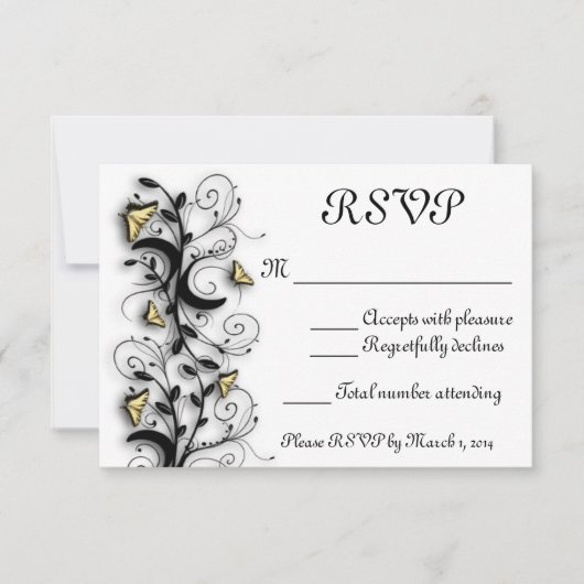 Invitation Thème Papillon (Devant)