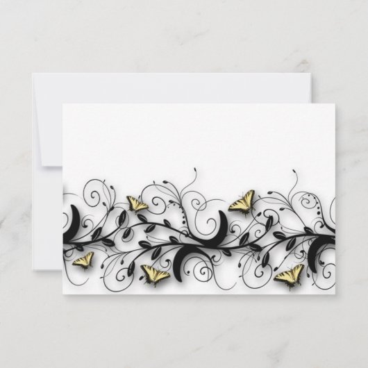 Invitation Thème Papillon (Dos)