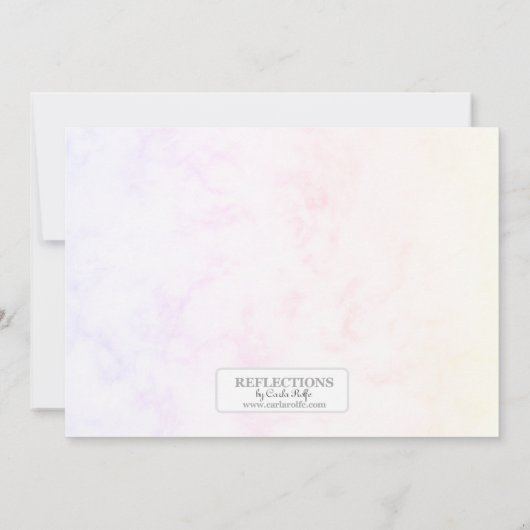 Invitation Thème papillon Fille d'anniversaire (Dos)