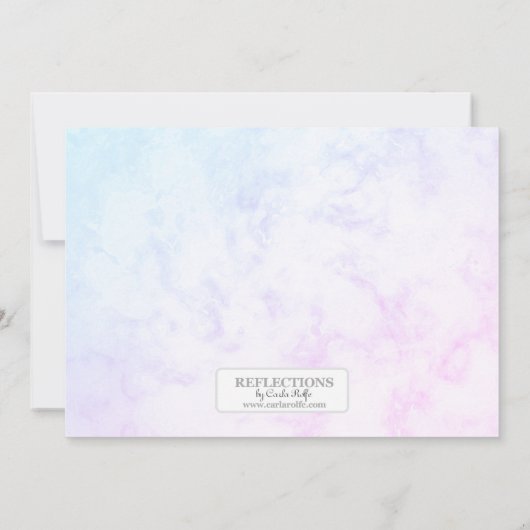 Invitation Thème papillon Fille d'anniversaire (Dos)