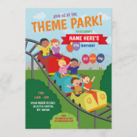 Thème Park Rollercoaster Rides Anniversaire