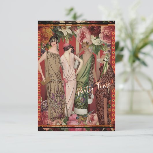 Invitation Theme Party Roaring 20 (Debout devant)