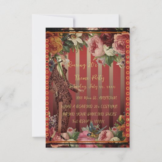 Invitation Theme Party Roaring 20 (Dos)