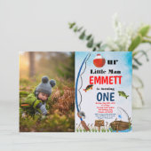 Invitation Thème Pêche Bobine Poisson Garçon 1er N'importe qu (Debout devant)