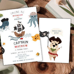 Invitation Thème Pirate Anniversaire Tout Âge Fête