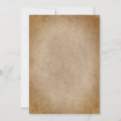 Invitation Thème Pirate vintage (Dos)