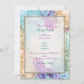 Invitation Thème plage tropicale élégante fête (Dos)