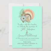 Invitation Thème Plage Turquoise (Devant)