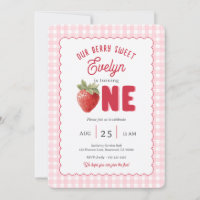 Thème Première Fraise Gingham Rose
