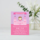 Invitation Thème Princesse de Conte de Fées, Fête d'anniversa (Debout devant)