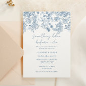 Invitation Thème Quelque chose de bleu avant de faire Fête de