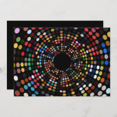 Invitation Thème rétro des années 60 (Devant / Derrière)