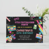 Invitation Thème rétro des années 80 Fête disco des années 80 (Debout devant)