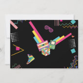 Invitation Thème rétro des années 80 Fête disco des années 80 (Dos)